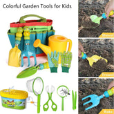 🌼 Dig, Plant & Play! Colourful Garden Tools Set for Little Green-Thumbs - ThiGui